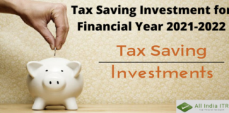 Tax saving investment for Fy 21-22